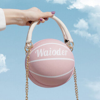 Basketball Chains Handbag Shoulder Bag Pink