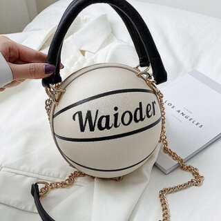 Basketball Chains Handbag Shoulder Bag White