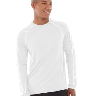Deion Long-Sleeve EverCool&trade; Tee Άσπρο